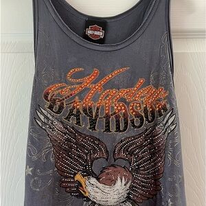 Harley Davidson amazing embellishments !! Super soft and like new condition.